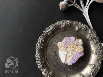 ブローチ【薔薇】ホワイトの画像