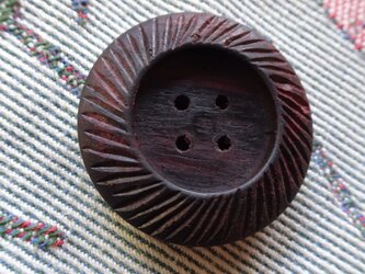 ローズウッドの大きな４穴ボタンCの画像