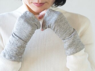 ヤク混エアニット　薄手ハンドウォーマー【Organic Cotton】の画像