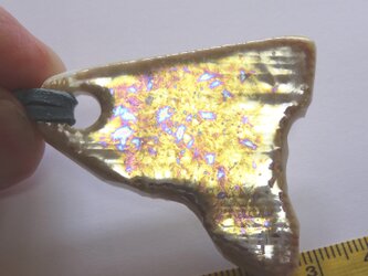 ネックレス　LC1　銅ラスター釉　陶器の画像