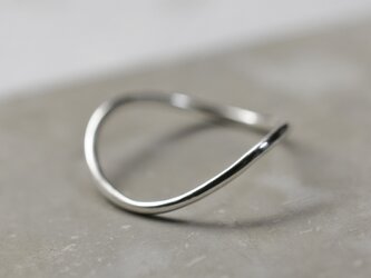 鏡面 シルバーウェーブプレーンリング 1.2mm幅 グロス｜SILVER RING｜740の画像