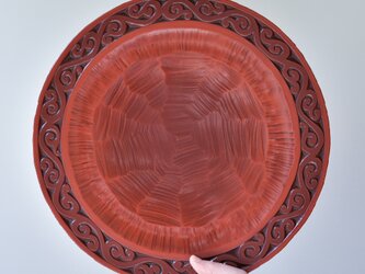 鎌倉彫丸盛皿の画像
