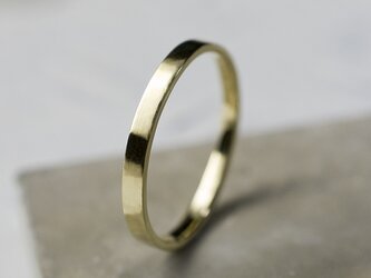 鏡面 真鍮シンフラットリング 2.0mm幅 グロス｜BRASS RING｜742の画像