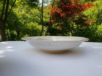 チタンマット釉　八寸丸鉢の画像