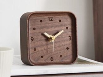 受注生産 職人手作り 置き時計 木製時計 雑貨 ギフト テレワーク 一人暮らし 無垢材 家具 おうち時間 木製 LR2018の画像