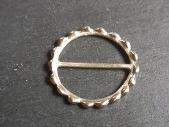 silver  雫石のサークル スカーフリング・スカーフ留めの画像