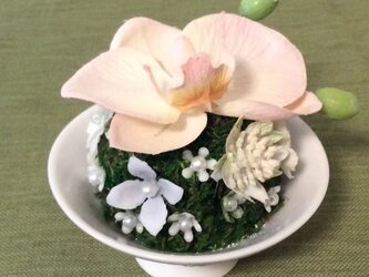小さな真珠の涙   雫    【単品】（仏花、造花、SSサイズ、納骨堂、ペット、お供え）の画像