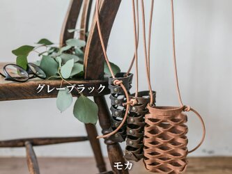 レザーメッシュカゴ/スマホサコッシュ/メガネケースの画像