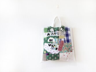 ことば刺繍トート「Always be yourself」の画像