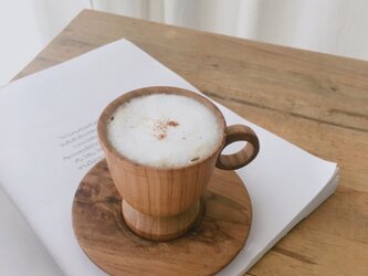 受注生産 職人手作り 木製コップ コーヒーカップ おうち時間 食卓 キッチン インテリア 木製雑貨 無垢材 家具 LR2018の画像