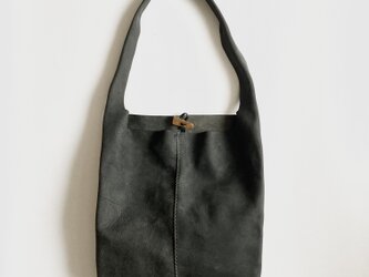 普段使いのマルシェバッグ-炭黒-の画像