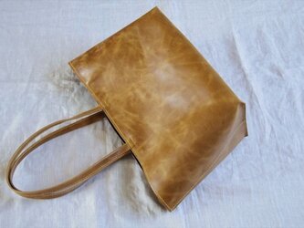 【F様オーダー品】おっきなトートバッグ（ラクダ革）の画像