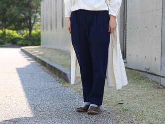 Mサイズ⚪︎防虫・UVカット効果⚪️藍染ころねズボン（備後節織 濃藍）の画像