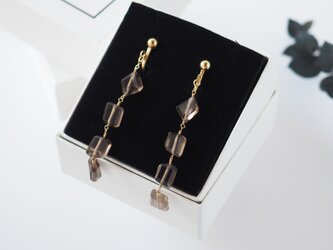 スモーキークォーツイヤリング / ロングイヤリングの画像