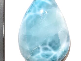 ラリマー[526] 43x29mm 130Cts ルース ／天然石 ／ カボションの画像