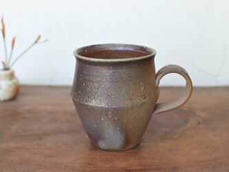 備前焼 コーヒーカップ(野草)　c9-049の画像
