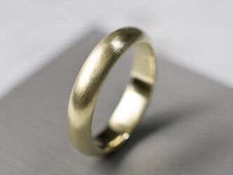 つや消し 真鍮プレーンリング 4.0mm幅 マット｜BRASS RING｜763の画像