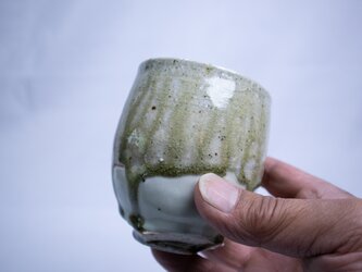 新緑窯変2022　ころころ焼酎カップの画像