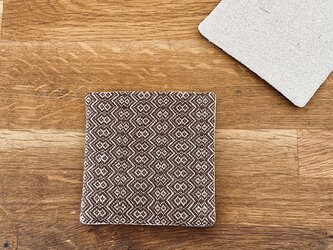 Coaster[リネン手織り縦柄コースター] チョコの画像