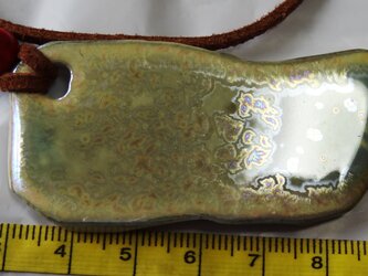 ネックレス　LT10　チタン　ラスター釉薬の画像