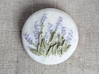 刺繍ブローチ　Lavenderの画像