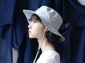 Organic Cotton　サファリハット　Mサイズ【ボタニカルダイ／ジュニパーベリー】の画像