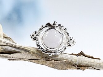ミャンマー産　ラベンダー翡翠のデザインリング　11号　再販　＊天然石アクセサリー　指輪＊の画像