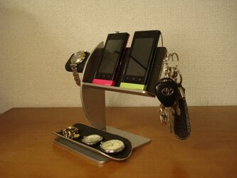 腕時計スタンド　スマホスタンド　キースタンド　朝、ない！ない！ない！と言わずに済み会社や学校を遅刻せずにすむ外出持ち物スタンド　の画像