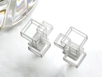 ユニット・ピアス（イヤリング）#3Dプリントアクセサリーの画像
