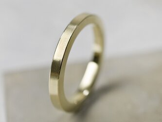 つや消し 真鍮シックフラットリング 2.5mm幅 マット｜BRASS RING｜779の画像