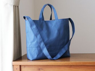 ブルーグレー　倉敷産帆布使用2WAY【受注製作】の画像