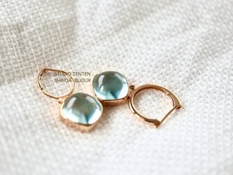 K10[blue topazの石言葉]ピアス setの画像