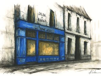 風景画 パリ 版画「Le Fourmi Ailee」の画像