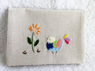 おくすり手帳ケース～花とコトリ～の画像