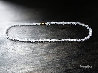 ハーキマーダイヤモンドのネックレスです（約38ｃｍ）の画像