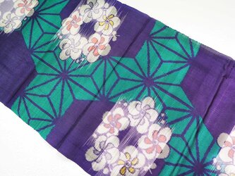s0062　花丸文様  100cm 正絹 / 古布 古裂 古布リメイク japanese fablic silkの画像