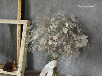 bouquet  【プシュケー】　ルナリアとスモークツリーのブーケスワッグ　　　ナチュラルスワッグ　　ドライフラワーの画像
