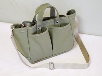 お散歩トート/モス※受注生産の画像