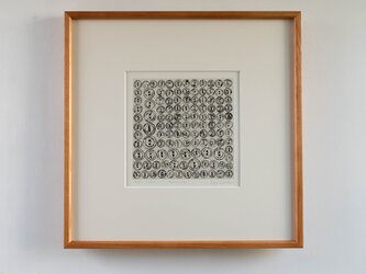 銅版画 “buttons#4”（額装）の画像