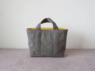 TOTE BAG -bicolor- (M) / smokygray × mustardの画像