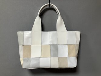 レザーパッチワークトートバッグ380の画像