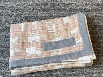 new：mulch color　norimono：5重ガーゼケット  縁取り変更可　の画像