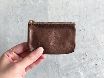 HORSE LEATHER MINI POUCH  BROWNの画像