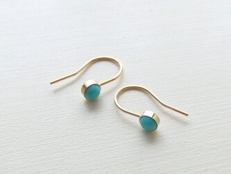 キングマンターコイズフックピアス(14kgf)の画像