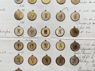 真鍮イニシャルチャーム（単品購入・バッグ取付可）の画像
