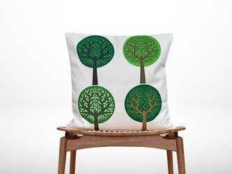森のクッション Tree design -ヒノキの香り-の画像