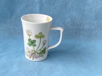 ミニマグカップ　白詰草絵の画像