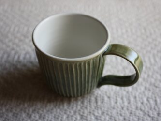 裾濃（すそご）の織部しのぎコーヒーカップ＃３の画像