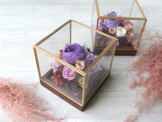Iron gold square  -purple roses-の画像