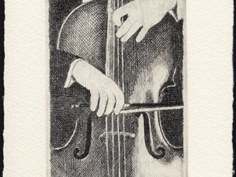 チェリスト・A/銅版画(作品のみ）の画像